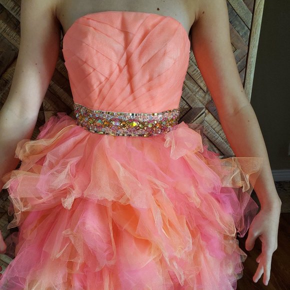 DARLING Hannah S Short prom pageant homecoming dress sz 2 - Picture 1 of 6